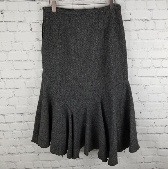 ARMOR JEANS | asymmetrical fit&flare ruffle skirt - Picture 4 of 8